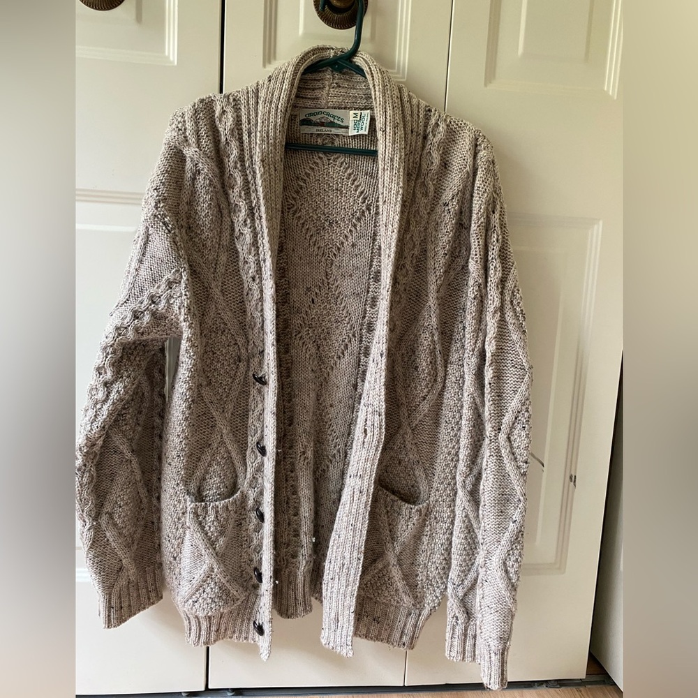 100% Merino Wool Aran Crafts sweater